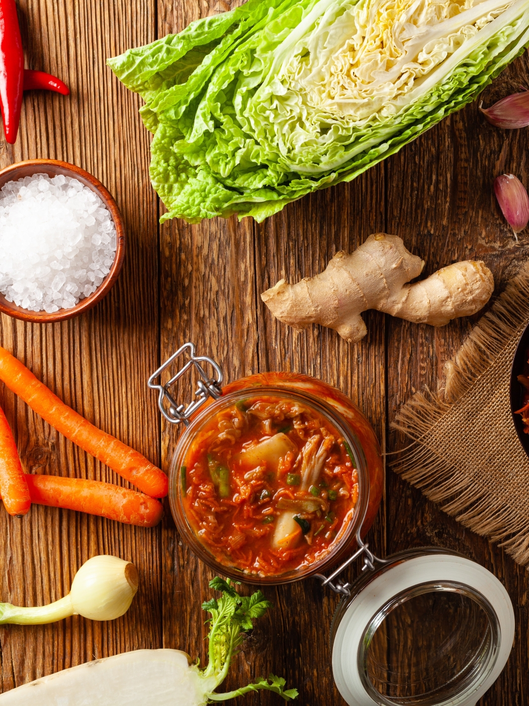 ingredience na kimči