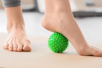 Cvičení a protahování chodidel